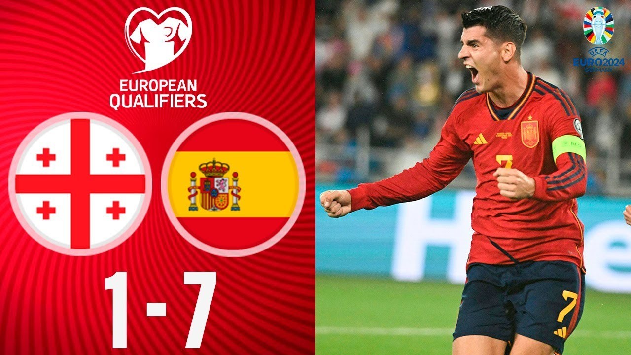 #ไฮไลท์ฟุตบอล [ จอร์เจีย 1 - 7 สเปน ] ยูโร 2023